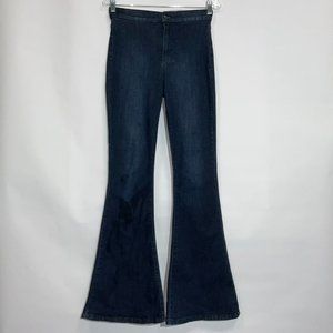 Never Worn! Size 3 High-waisted Dark Denim bellbottoms